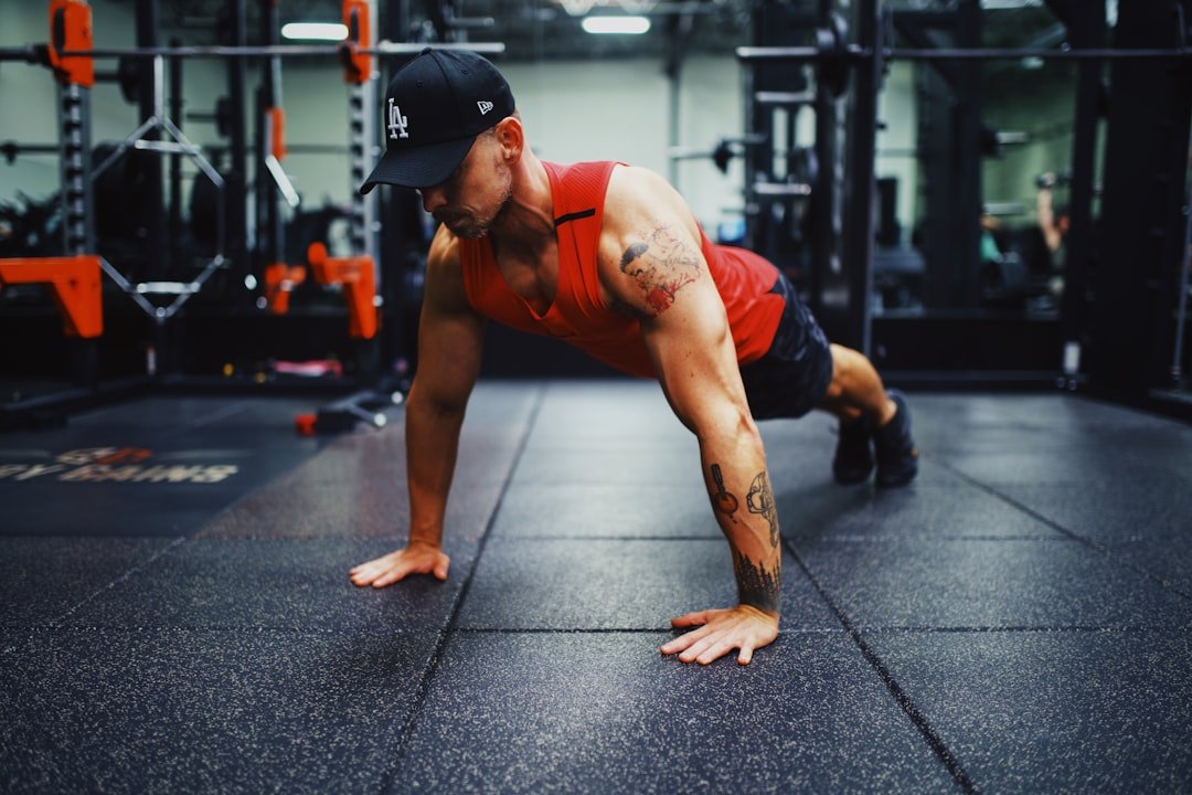 Beginner wall push-up exercise demonstration